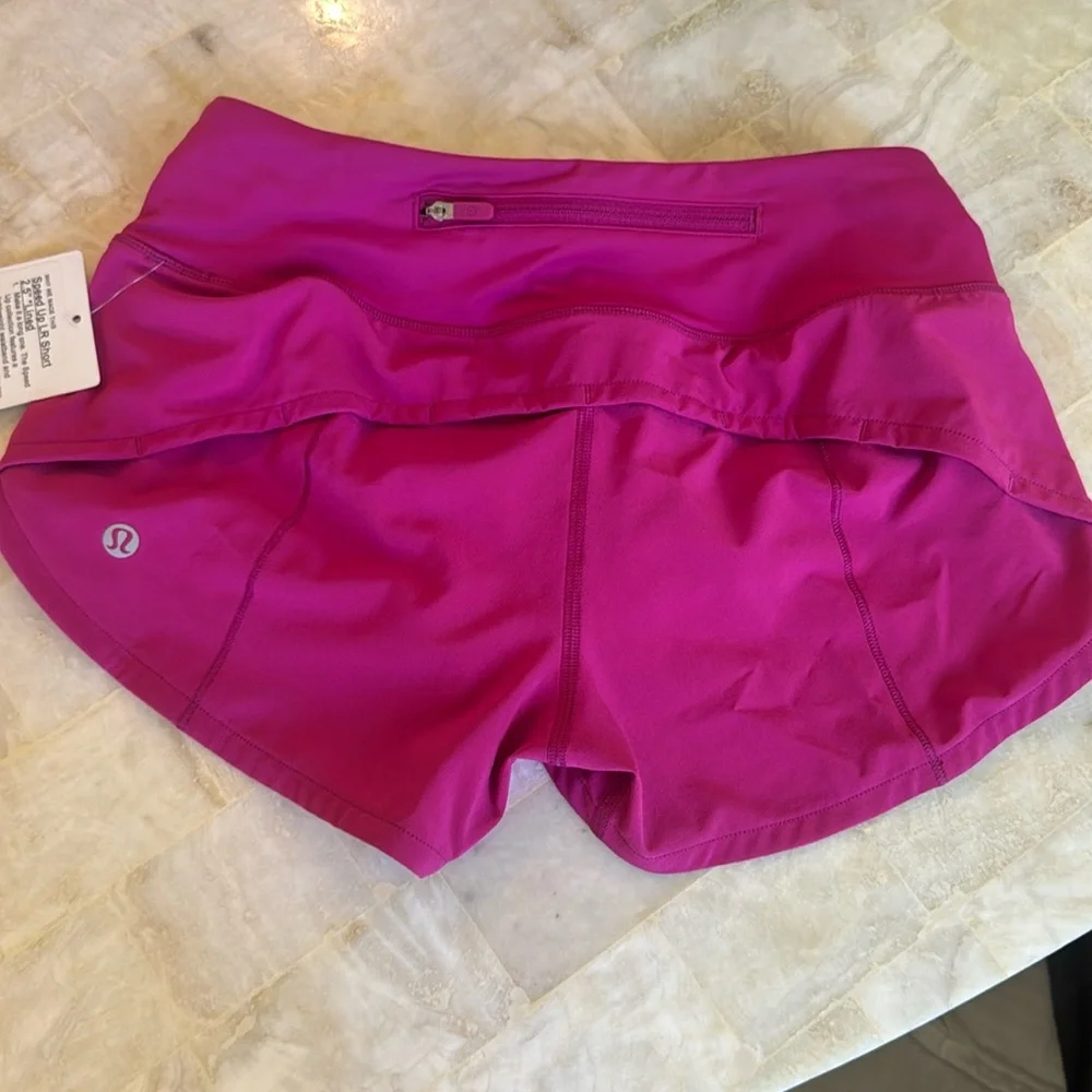 Lululemon Size 2 speed ups- Ripened Raspberry - Picture 2 of 4
